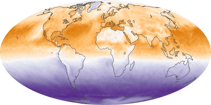 Global Map Net Radiation Image 85