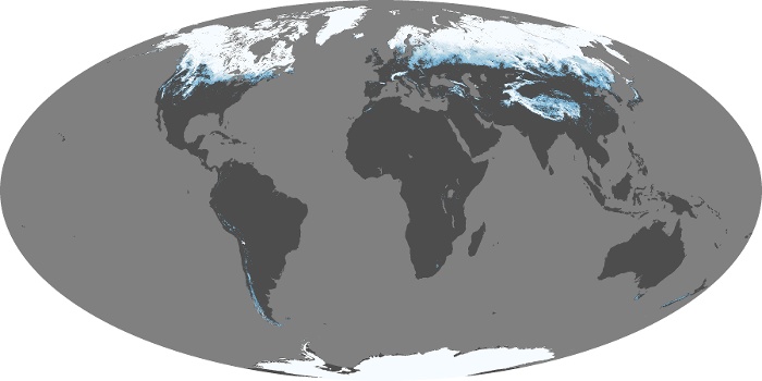 Global Map Snow Cover Image 82