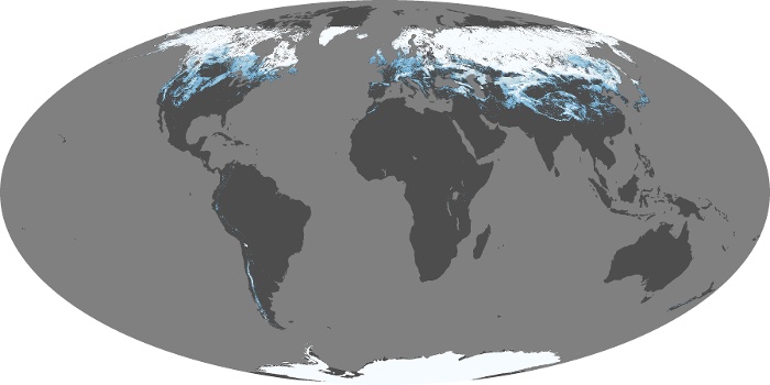 Global Map Snow Cover Image 125