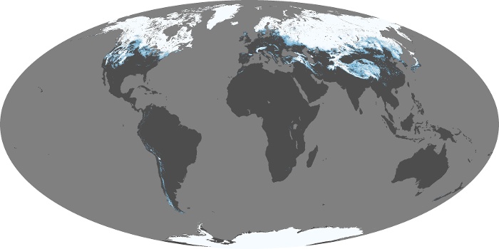 Global Map Snow Cover Image 129
