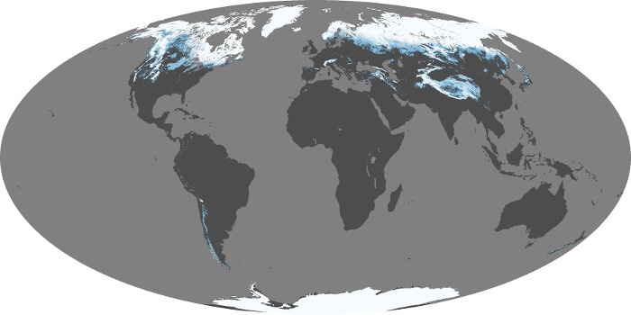 Global Map Snow Cover Image 154