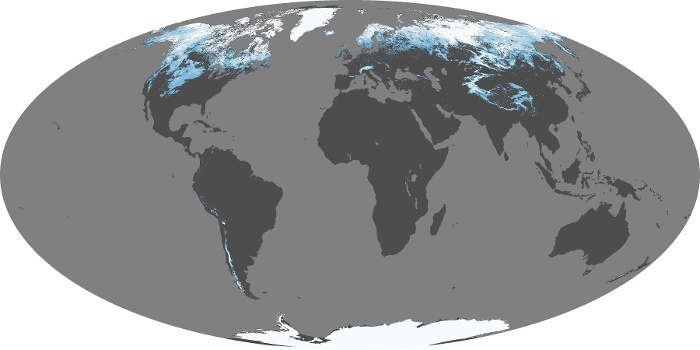 Global Map Snow Cover Image 172