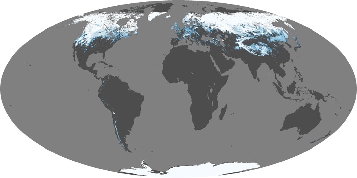 Global Map Snow Cover Image 197