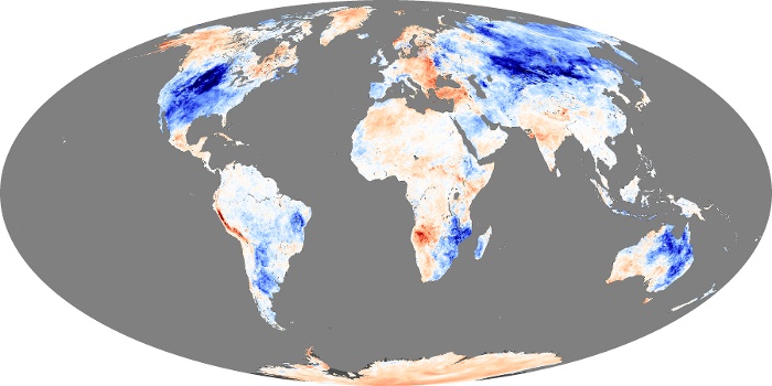 Global Map Land Surface Temperature Anomaly Image 10