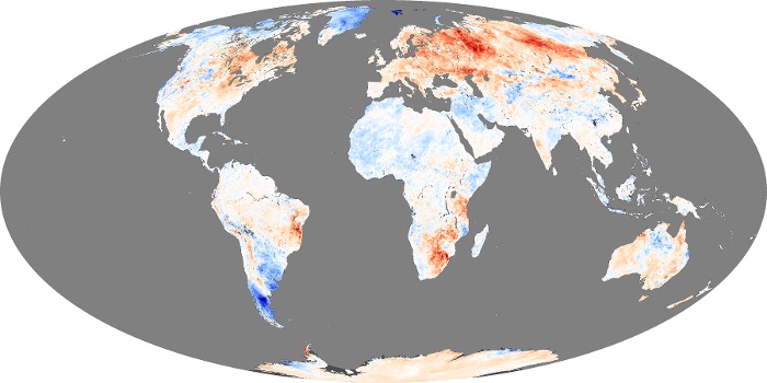 Global Map Land Surface Temperature Anomaly Image 47
