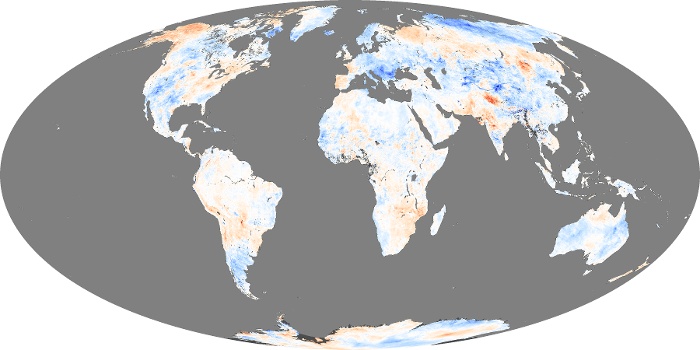 Global Map Land Surface Temperature Anomaly Image 67