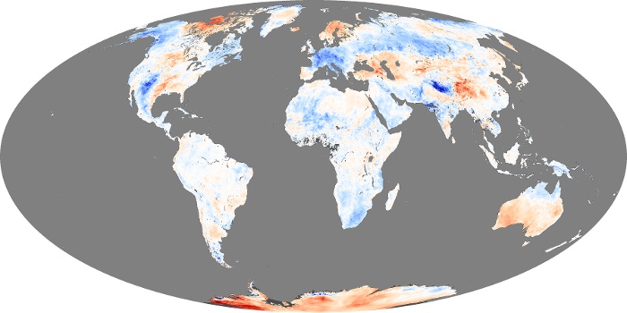 Global Map Land Surface Temperature Anomaly Image 79