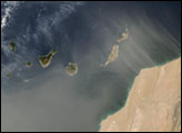 Saharan Dust over Canary Islands