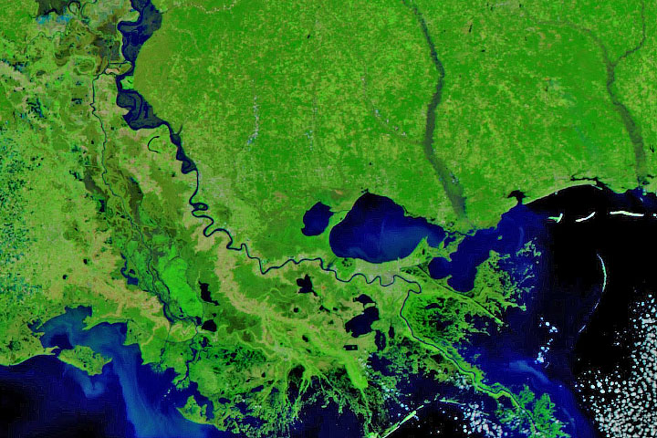 Winter Flooding in Mississippi and Louisiana