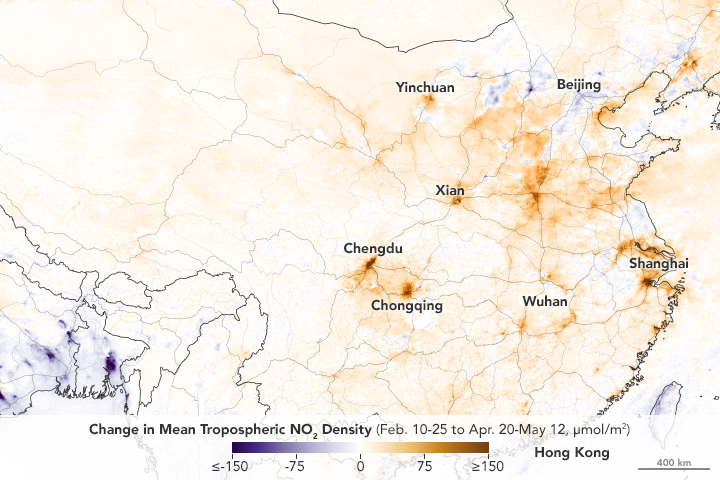 Nitrogen Dioxide Levels Rebound in China - related image preview