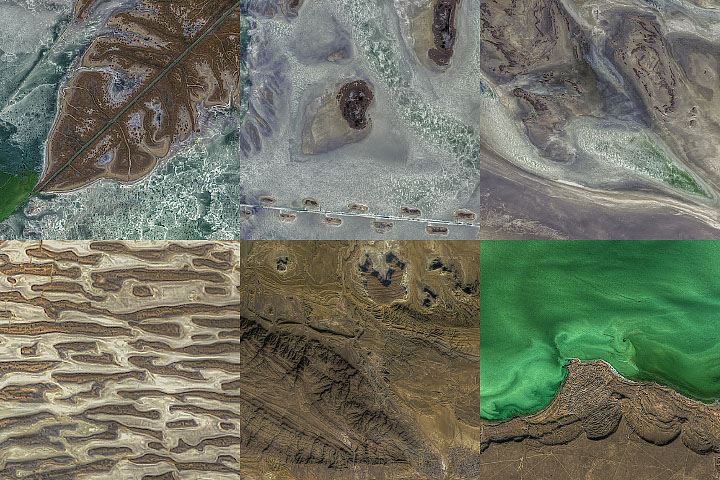 Textures Around the North Caspian