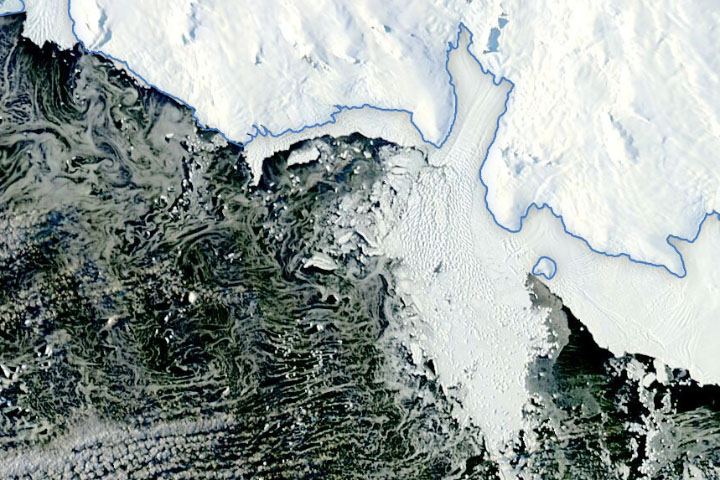 Breakup at Land Glacier