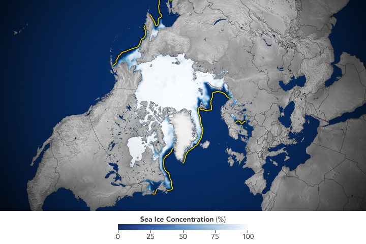 Arctic Sea Ice Below Average in Winter 2023 - related image preview