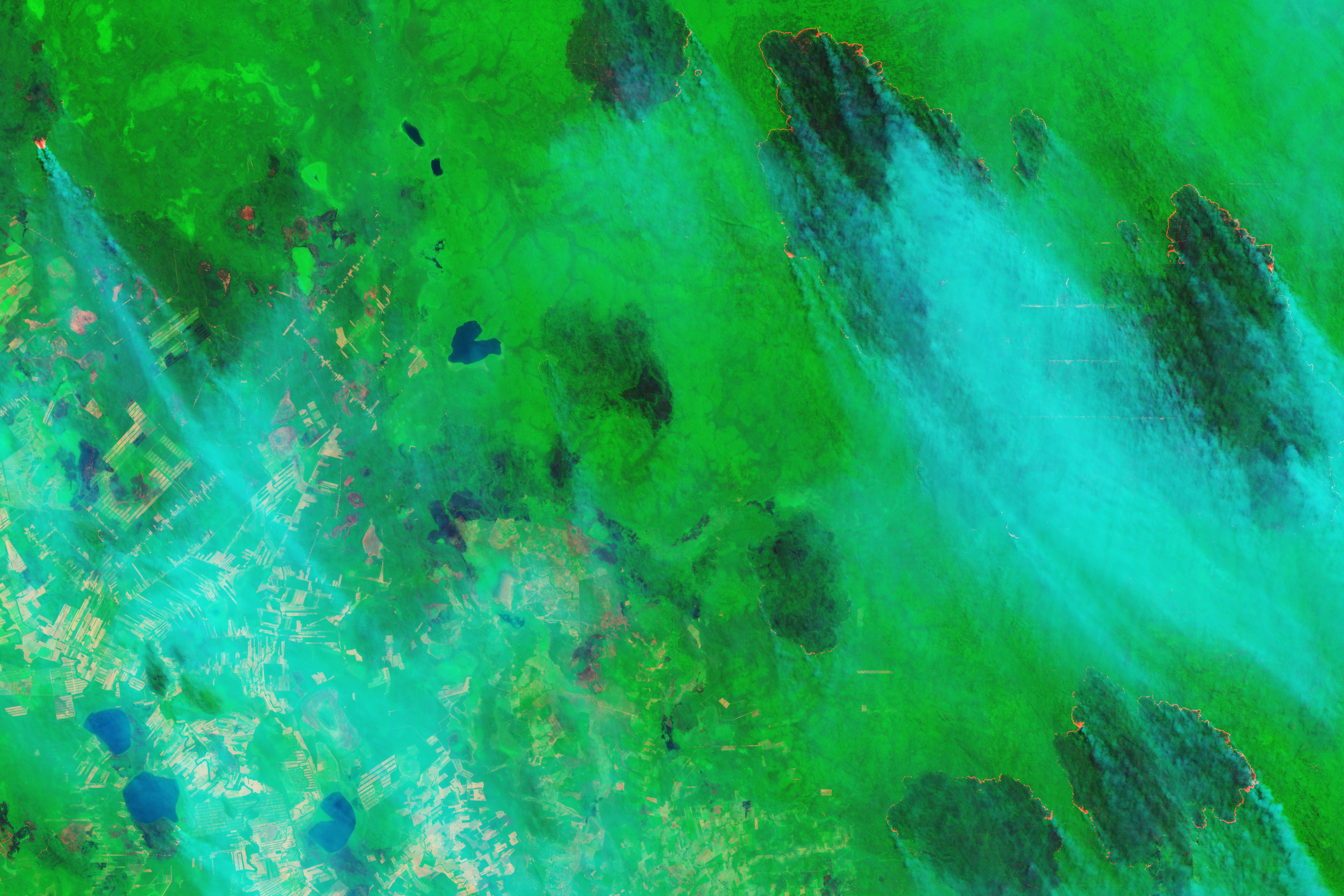 Smoke Fills South American Skies - related image preview