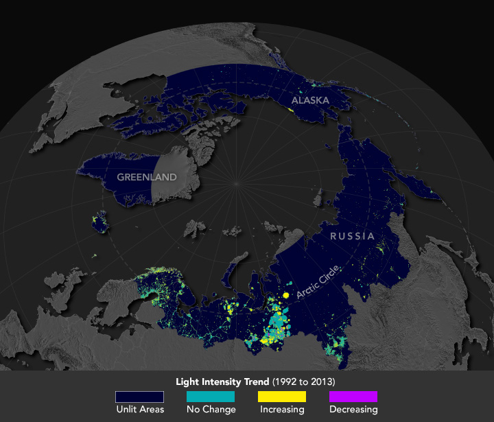 Nighttime Lights Reveal Industrial Activity in the Arctic - related image preview