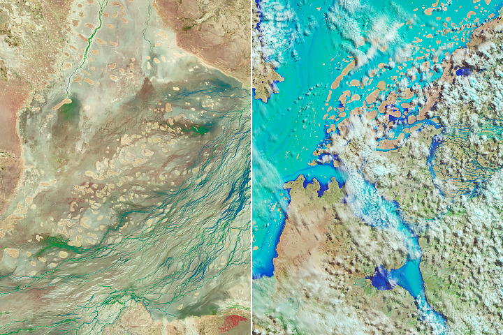 Floodwaters Surge Through the Australian Outback