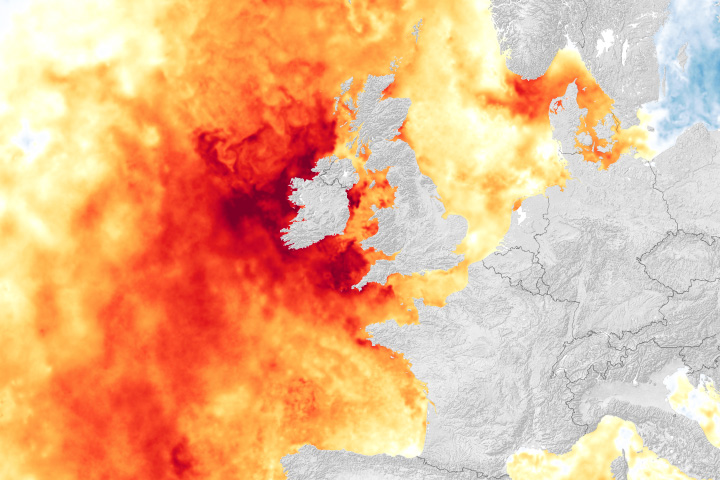 Record Heat in Northwest European Waters