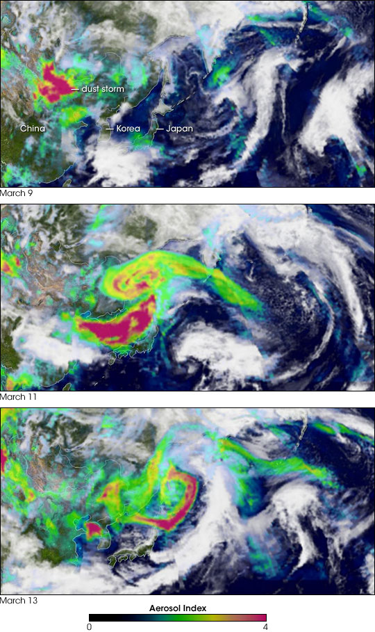 Dust Storm over Eastern China - related image preview