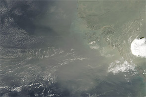 Dust off Western Africa