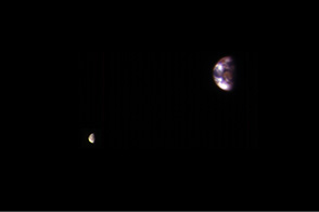 Earth and Moon from Mars
