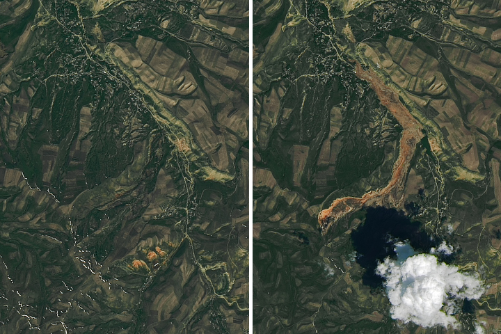 Landslide in Southern Kyrgyzstan
