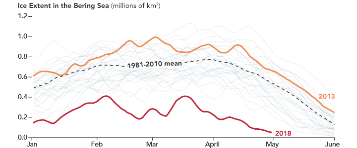 Historic Low Sea Ice in the Bering Sea - related image preview
